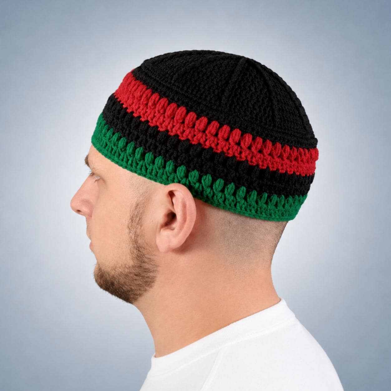Pan African Kufi: Black Liberation Flag Hat. Black History Month