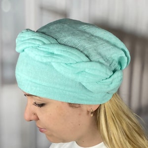 100% cotton Lightweight beanie Hair loss turban for women cancer patient Alopecia Chemo headband Chemo head wrap