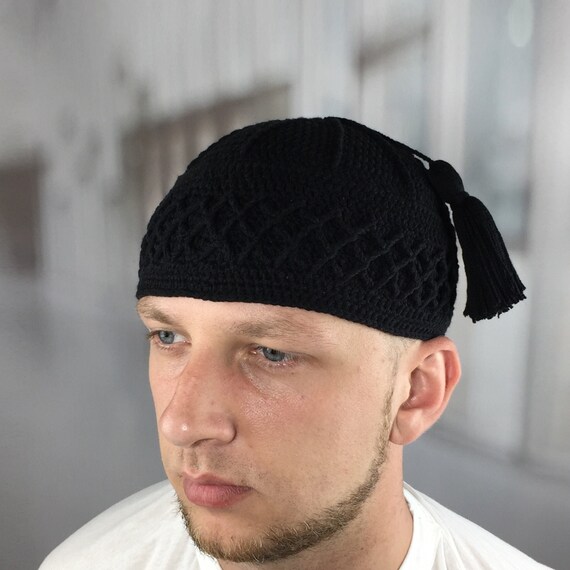 Tassel Kufi Hat: Muslim Men's Prayer Beanie. Eid, Ramadan Gift - Etsy