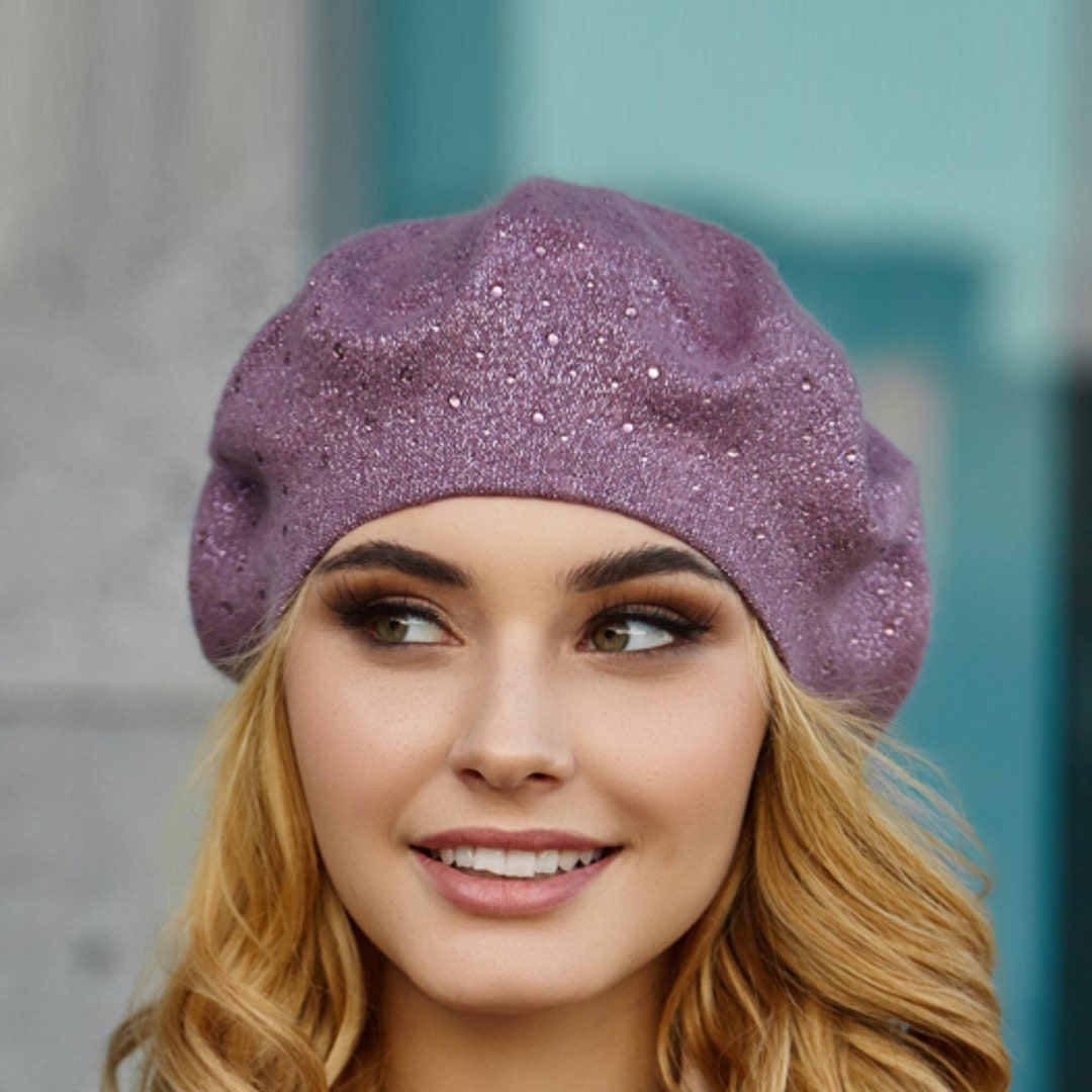 Ameri（アメリ）の「GLITTER KNIT BERET（ハンチング/ベレー帽