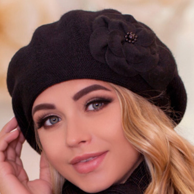 Alpaca wool knit hat and scarf sc 
