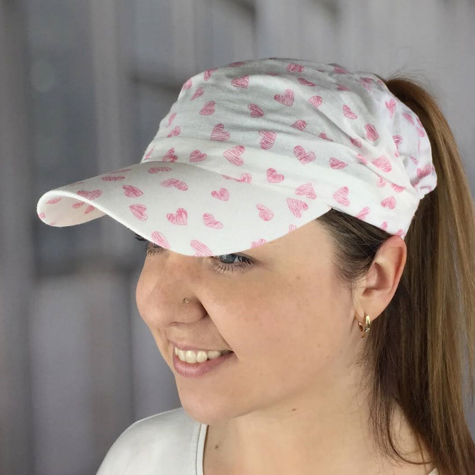 Sombreros de verano 100% de algodón para mujer Gorra alta de pony