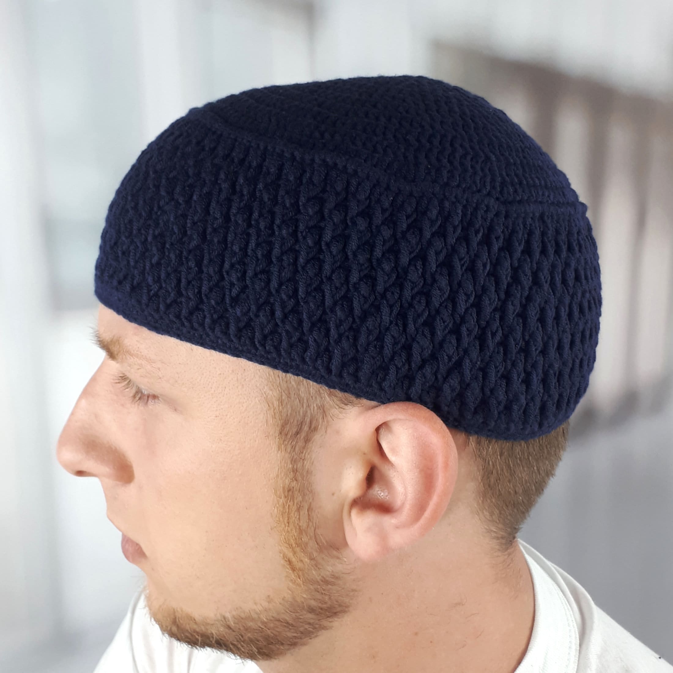 Kufi hat mens Muslim skull cap for men Weaving taqiyah Crochet Etsy