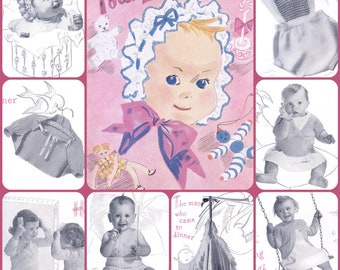 Star Book #72 c.1950 Your Baby Book Crochet Knit Pattern PDF 0023