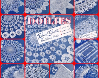 Royal Society #12 c. 1951 15 Doilies Crochet Book File PDF 0064