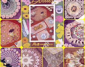 Lily #52 c. 1950 Doilies Vintage Crochet Book File PDF 0082