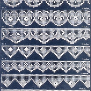 Kirchmaier 4 c.1915 Filet Crochet Book Pattern PDF 0025 Bild 3