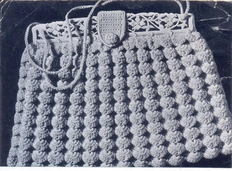 Clarks 57 1950s 39 Projects Bags Crochet Knit Pattern Book PDF 0166 image 4