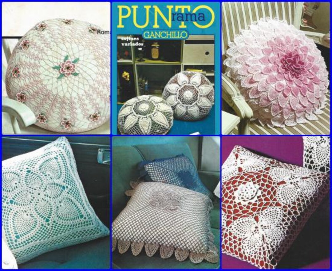 Punto Rama #2 Cushions Crochet Spanish Graphic Patterns Easy to Follow ...