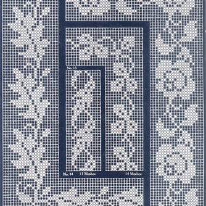 Kirchmaier 4 c.1915 Filet Crochet Book Pattern PDF 0025 Bild 5