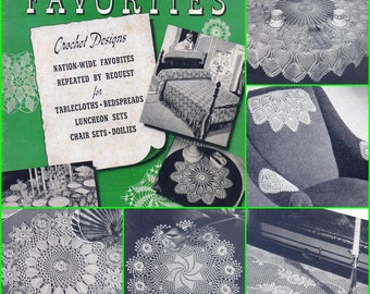 Spool No. 205 c. 1944 20 Desings Crochet Book Pattern PDF 0136