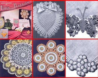 American #121 1940s Crochet Pattern 14 Bazaars Book PDF 0157