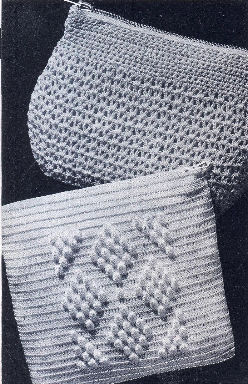 Clarks 57 1950s 39 Projects Bags Crochet Knit Pattern Book PDF 0166 image 7