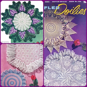 Rockar #306 ca 1954 11 Doilies Virkbok Mönsterfil PDF 0043