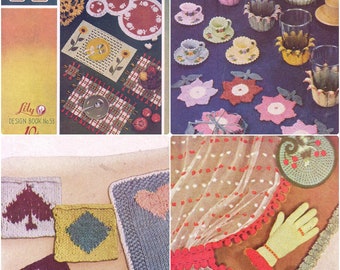 Lily # 53 1950 Crochet Knit Kitchen Pattern Book PDF 0134