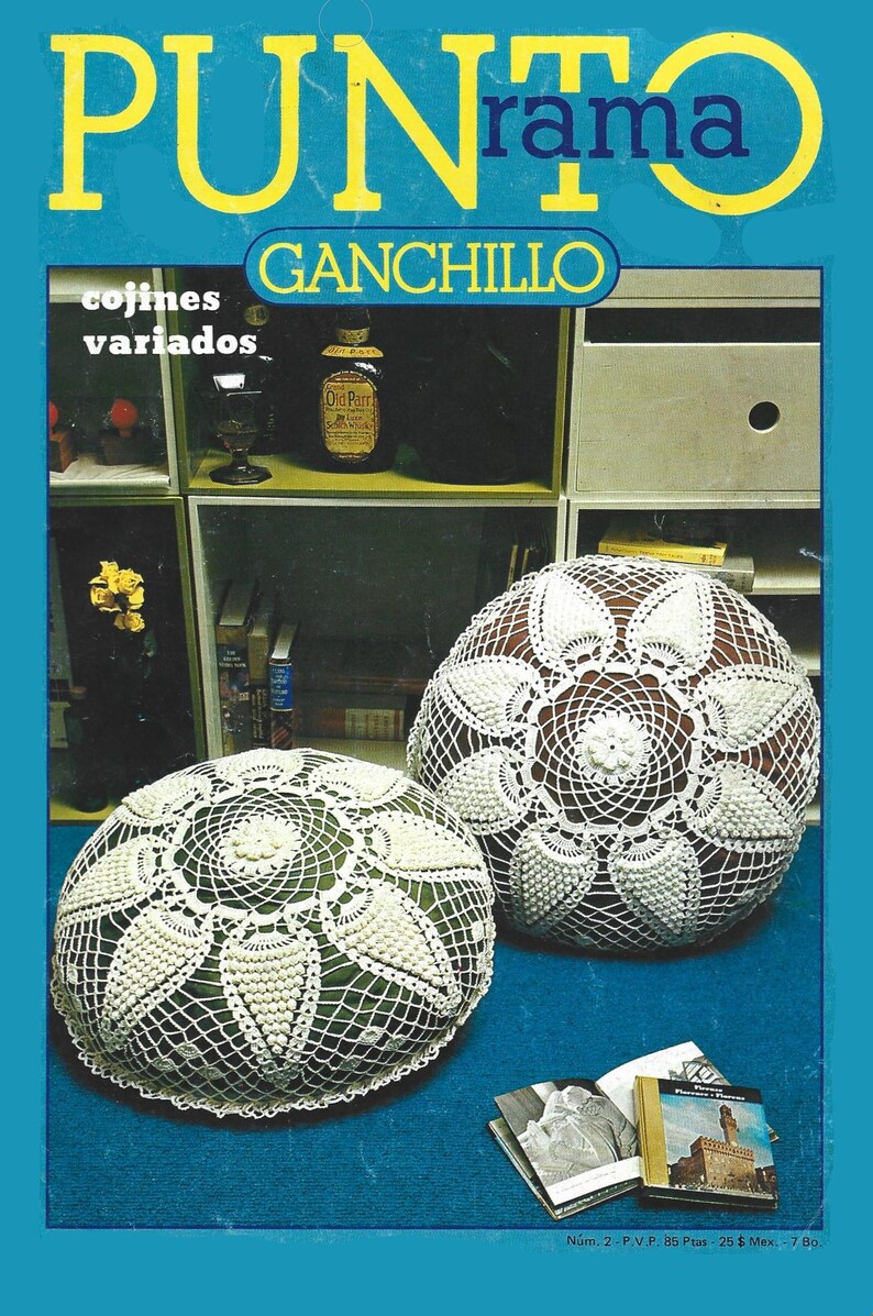 Punto Rama #2 Cushions Crochet Spanish Graphic Patterns Easy to Follow ...