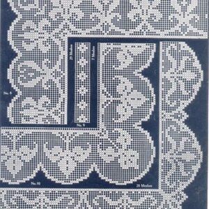 Kirchmaier 4 c.1915 Filet Crochet Book Pattern PDF 0025 Bild 4