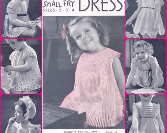 Spool #5199 c. 1944 7 Dresses Crochet Vintage File PDF 0072