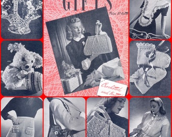 Clarks No. 226 c.1945 30 Gifts Crochet Knitted Pattern File PDF 0130