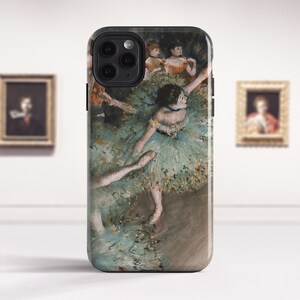 Edgar Degas "The Green Dancers" iPhone 12 Pro Max case iPhone 11 Pro case iPhone 14 Plus case iPhone Xr SE 13 Pro hard case. PC-EDE-01