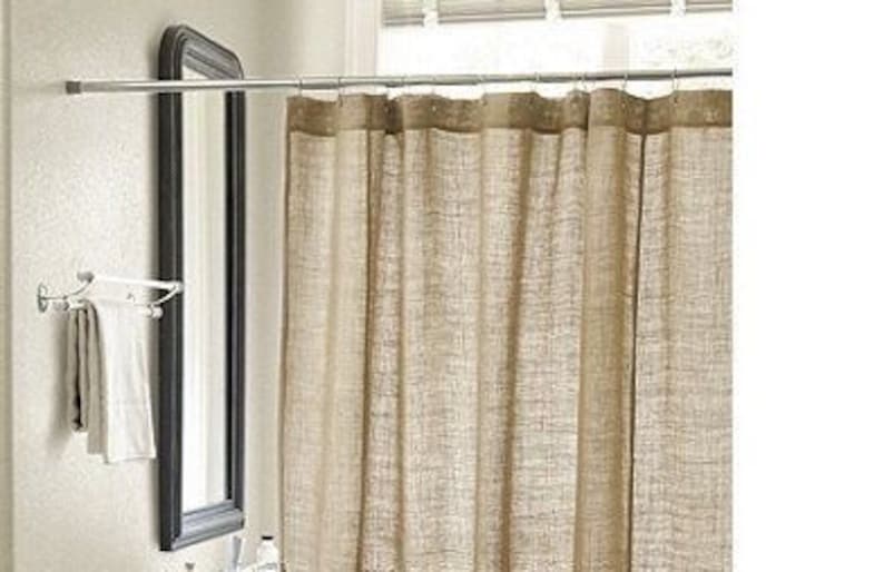 burlap shower curtain target