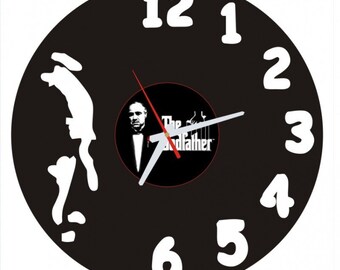 Vinyl Clock Orologio in vinile realizzato su vero disco LP 33 giri "GODFATHER"