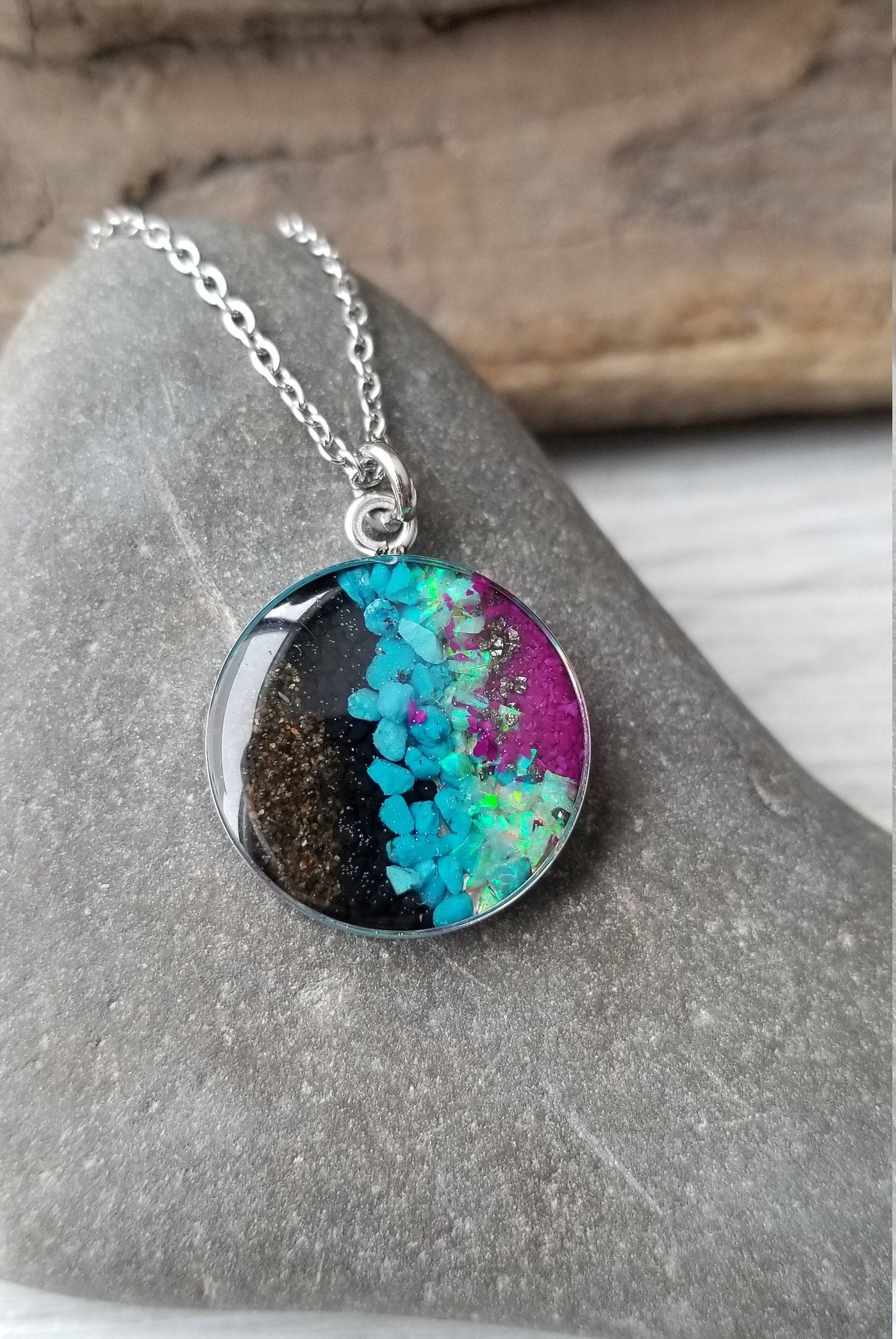 Northern Lights Necklace, North Pole, Alaska