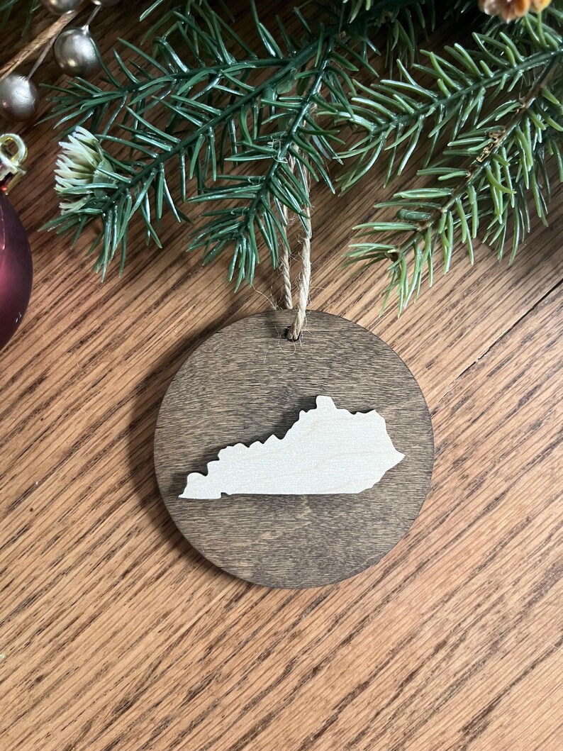 State Of Kentucky Christmas Ornaments