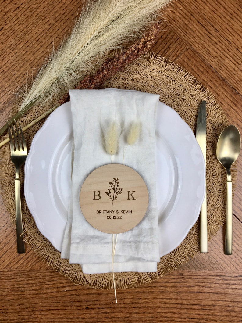 Custom Bulk Wedding Favors Personalized Wooden Coaster Set Etsy
