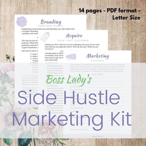 Printable Side Hustle Marketing Kit