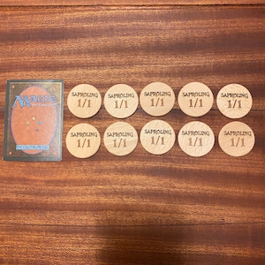 Solid Wood MTG Custom Creature Tokens