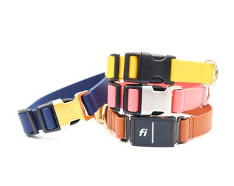 Biothane Fi Compatible Dog Collar // Sewn Waterproof Fi Collar // Colorful Fi Band // 20 Colors // Fi Series 3 / 3+