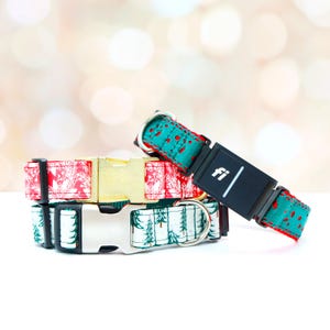 Christmas Fi Collars | Holiday Fi Compatible Dog Collar | 10 Holiday GPS Tracker Band | Red and Green FI Compatible Patterns | Series 2 or 3