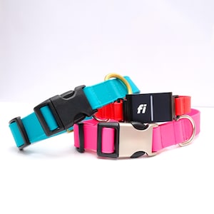 Biothane Fi Compatible Dog Collar // Lightweight Waterproof Fi Collar // Colorful Fi Band // 11 Colors // Fi Series 3 / 3+