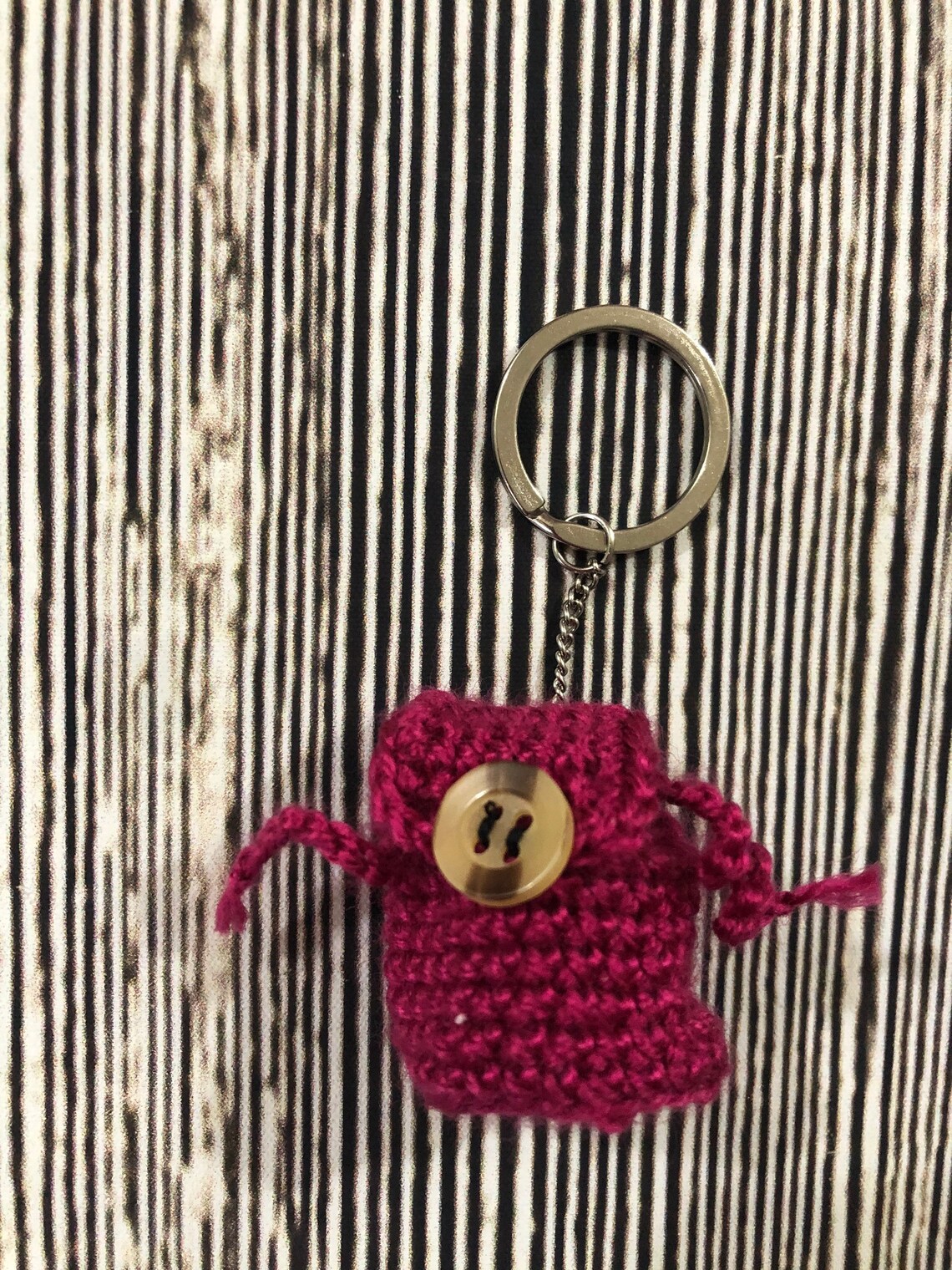 Backpack keychain key chain crochet bag key fob key ring Etsy