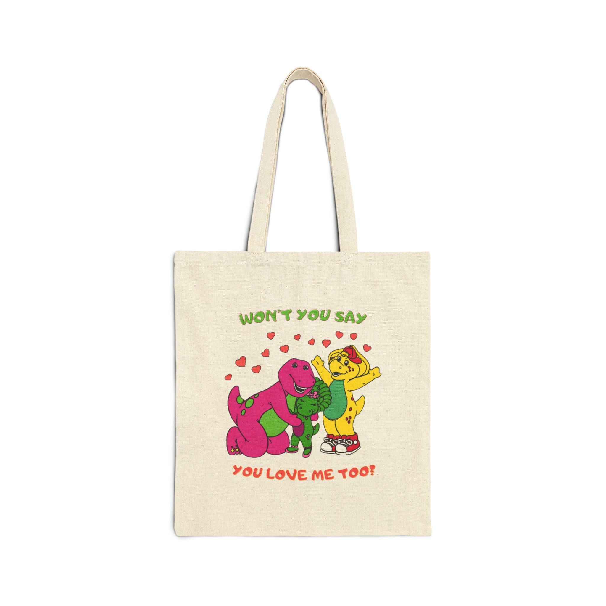 Barney and Friends Cotton Canvas Tote Bag Etsy