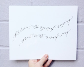 Morn of Song Original Calligraphy Piece
