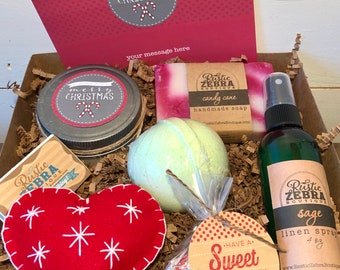 Brr Basket, Last Minute Gift For Her, Winter Gift Box, Christmas Eve Box, Holiday Burr Basket For Women,Gift For Grandparent,Jingle Gift Box