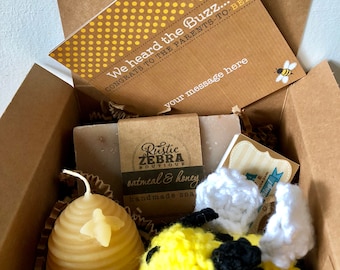 Nieuwe ouders geschenkdoos, ouders tot bijen geschenk, kleine Buzzy Bee geschenkdoos, ouders als geschenkdoos, moeder tot bijen geschenkdoos, zelfzorgpakket, Hygge
