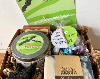 Halloween Gift Box, Halloween Party Supplies, Spooky Gift Box, Spooky Spa Gift, Halloween Gift For Host, Spooky Care Package, Friend Boo Box