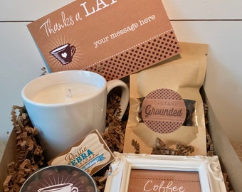 Coffee Gift Box, Gift For Yourself, Coffee Lover Gifts, Latte Care Package, Teacher Gift, Thank You Gift, Coffee Gift Box, Coffee Basket