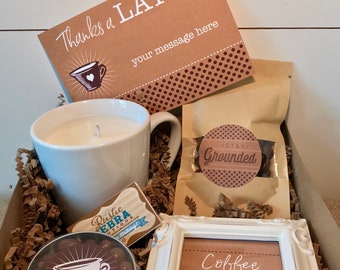 Coffee Gift Box, Coffee Lover Gifts, Thank You Gift Box, Mothers Day Gifts, Gift Boxes And Baskets, Self Care Packages, Thanks A Latte