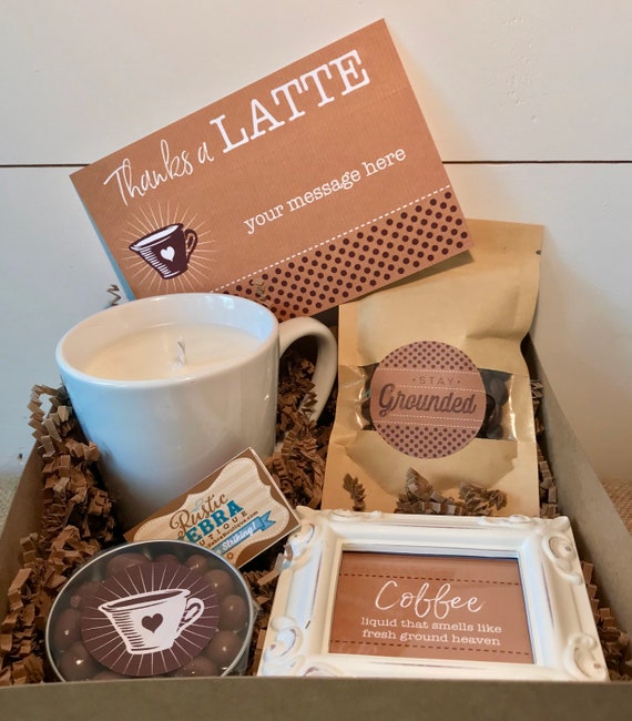 Coffee Gift Box, Coffee Gift Basket, Coffee Lover Gifts, Thank You