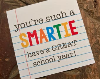 INSTANT DOWNLOAD - School Tag - You're Such a Smartie