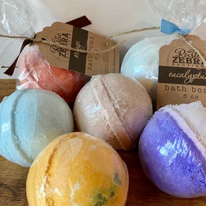 Bath Bomb, Spa Gifts For Women, Pamper Gifts, Teacher Gifts, Bridal Party Favors, Baby Shower Favors, Mental Health Gift, Relaxation  - 5 oz