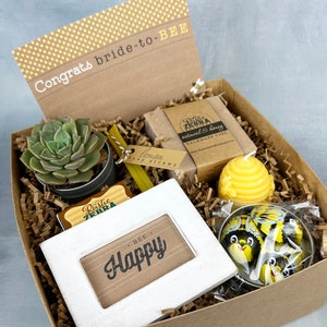 Bridal Shower Gift, Bride To Bee Gift Box, Summer Gift, Honey Bee Wedding Gift, Engagement Gift Basket, Spa Gift, Customized Future Mrs Box