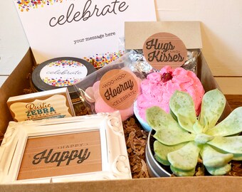 Celebration Gift Box, Personalized Grad Gifts, Graduation Gift Box, Class Of 2025, Daughter Grad Gift Box, Masters Degree Gift Box, Congrats