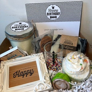 Birthday Gifts for Her, Best Friend Bday Box, Self-Care Package, Pampering Set, Relaxation Gift, Spa Kit, Congratulations Gift, Send A Box
