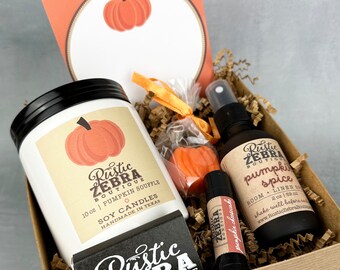 Halloween Boo Basket Handmade Pumpkin Gift Box - Fall Style Gift Basket Spooky Season Gift Set - Personalized Halloween Basket Gift
