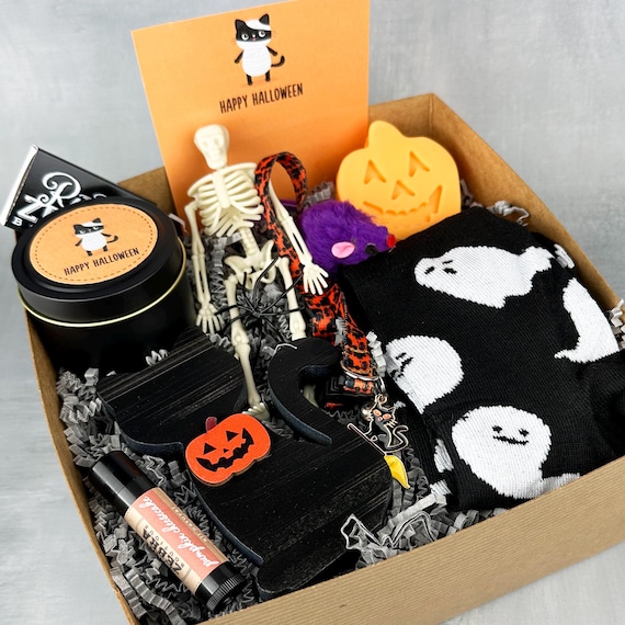 Halloween Gifts for Kids - Halloween Treat Boxes Cat Themed